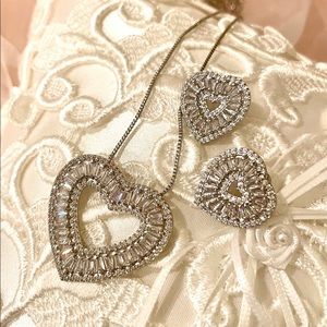 New Heart Shaped Bridal Jewelry Set